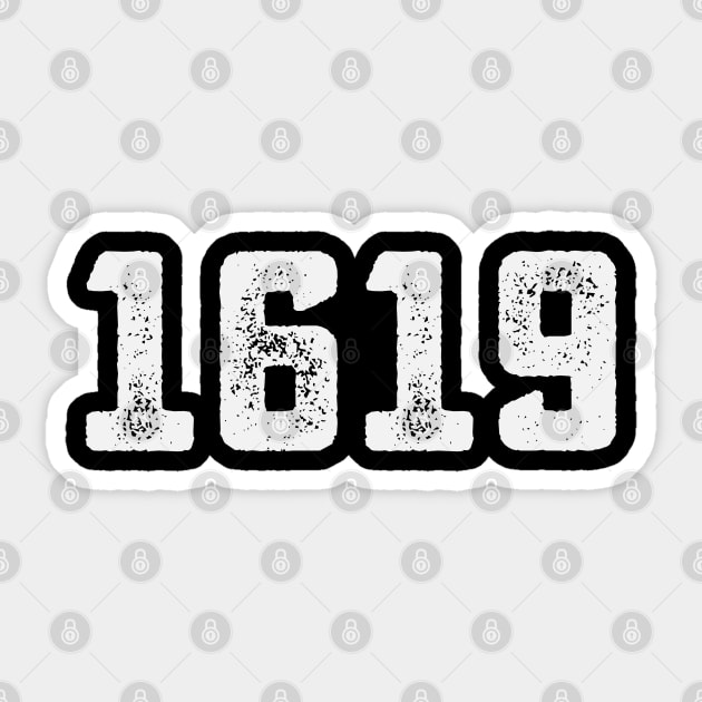 1619 Design - African American Our Ancestors Sticker by UrbanLifeApparel